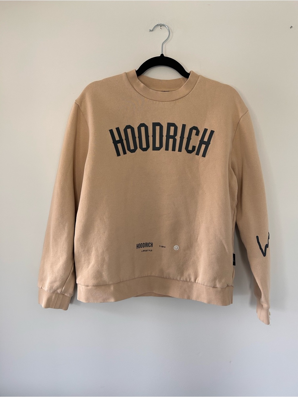 Hoodrich Unisex 21" PTP  Tan Crewneck Sweatshirt